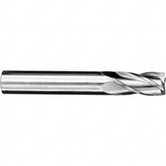 SGS - 3/8", 1" LOC, 3/8" Shank Diam, 2-1/2" OAL, 4 Flute, Solid Carbide Square End Mill - Exact Industrial Supply