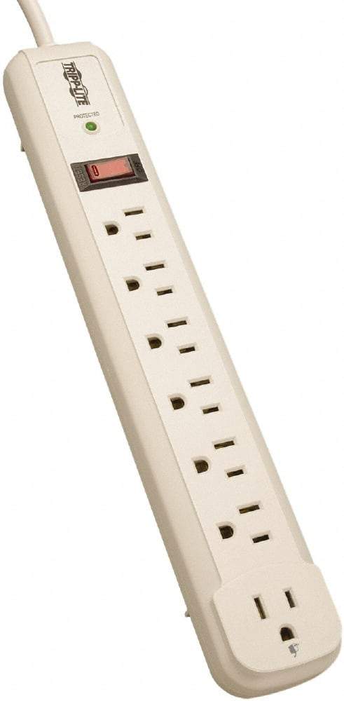 Tripp-Lite - 7 Outlets, 120 VAC15 Amps, 4' Cord, Power Outlet Strip - Floor, Keyhole Mount, 5-15 NEMA Configuration, 12.4" Strip - Caliber Tooling