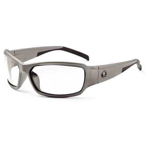 Thor Clear Lens Matte Gray Safety Glasses - Caliber Tooling