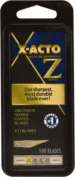 X-ACTO - 100 Piece ZrN-Coated Steel Hobby Blade - Caliber Tooling