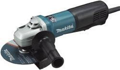 Makita - 6" Wheel Diam, 10,000 RPM, Corded Angle & Disc Grinder - 5/8-11 Spindle, 120 Volts, 13 Amps - Caliber Tooling