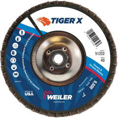 7 × 5/8-11 ARBOR 40X FLAP DISC - Caliber Tooling