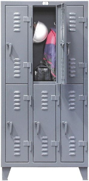 Strong Hold - 2 Door, 2 Tier, Steel Locker - Caliber Tooling