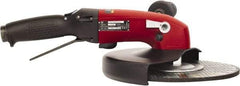 Chicago Pneumatic - 9" Wheel Diam, 6,000 RPM, Pneumatic Angle & Disc Grinder - 5/8-11 Spindle, 80 CFM - Caliber Tooling