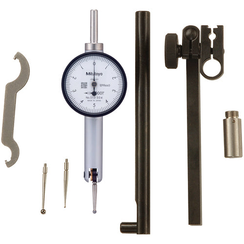 Horizontal Dial Test Indicator Kit - 0.010″ Total Range-0.0001″ Graduation - Caliber Tooling