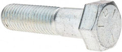 Value Collection - 3/4-10 UNC, 3" Length Under Head Hex Head Cap Screw - Partially Threaded, Grade 5 Steel, Zinc-Plated Finish, 1-1/8" Hex - Caliber Tooling