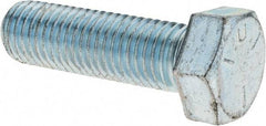 Value Collection - 3/4-10 UNC, 2-1/2" Length Under Head Hex Head Cap Screw - Fully Threaded, Grade 5 Steel, Zinc-Plated Finish, 1-1/8" Hex - Caliber Tooling