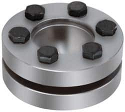 Climax Metal Products - M6 Thread, 68mm Bore Diam, 4.528" OD, Shaft Locking Device - 10 Screws, 23,722 Lb Axial Load, 4.528" OAW, 0.906" Thrust Ring Width, 2,646 Ft/Lb Max Torque - Caliber Tooling