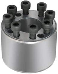 Climax Metal Products - M6 Thread, 1-3/8" Bore Diam, 2.362" OD, Shaft Locking Device - 7 Screws, 17,542 Lb Axial Load, 2.362" OAW, 1.732" Thrust Ring Width - Caliber Tooling