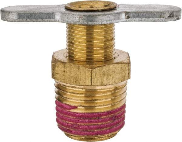 Value Collection - Steel Wing Nut Valve Drain Cock & Shutoff Valve - 1/2 Thread, 200 Max psi - Caliber Tooling