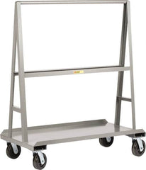 Little Giant - 2,000 Lb Capacity Steel Panel Truck - Steel Deck, 60" OAW, 0" Platform Length, Phenolic Casters - Caliber Tooling