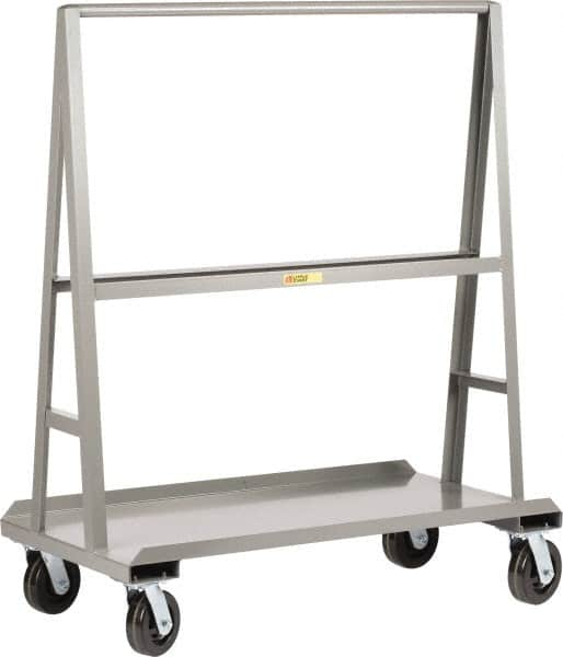 Little Giant - 2,000 Lb Capacity Steel Panel Truck - Steel Deck, 48" OAW, 0" Platform Length, Phenolic Casters - Caliber Tooling