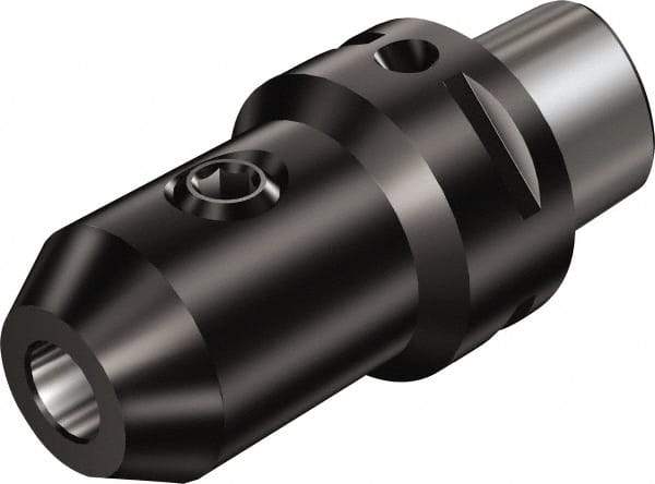 Sandvik Coromant - C6 Outside Modular Connection, 5/8" Hole Diam, Capto to Weldon Straight Shank Adapter - 65.02mm Projection, 32.3mm Nose Diam, 103.024mm OAL, Through Coolant - Exact Industrial Supply