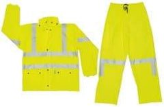 MCR Safety - Size XL, Lime, Rain, Disposable Encapsulated Suit - No Pockets - Caliber Tooling