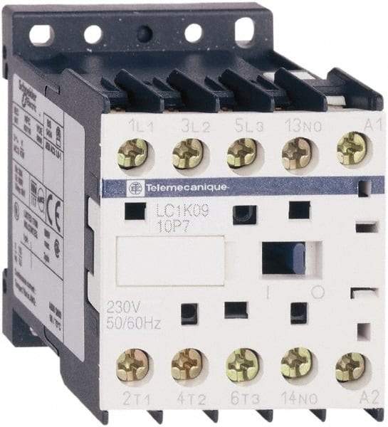 Schneider Electric - 3 Pole, 230 to 240 Coil VAC at 50/60 Hz, 16 Amp at 690 VAC, 20 Amp at 440 VAC and 9 Amp at 440 VAC, IEC Contactor - CSA, RoHS Compliant, UL Listed - Caliber Tooling