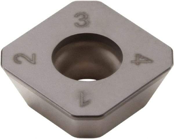 Seco - SEEX1204 LF Grade CBN200 CBN Milling Insert - Uncoated, 0.187" Thick, 1/2" Inscribed Circle - Caliber Tooling