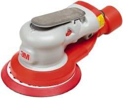 3M - 12,000 OPM, 17 CFM Air Consumption, 90 psi Air Pressure, Palm Air Orbital Sander - Round Pad, - Caliber Tooling