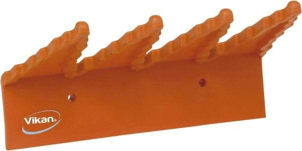 Vikan - 22 Lb, 6-1/2" Wide, 2-1/2" High, Polypropylene, Wall Bracket - 9-1/2" Long, 3 Holders - Caliber Tooling