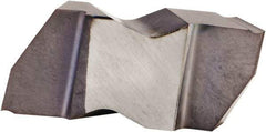 Kennametal - 2012NP K Grade KCU25, 3.68mm Cutting Width Carbide Grooving Insert - 2.79mm Max Depth of Cut, Right Hand, 0.34mm Corner Radius, AlTiN Finish - Caliber Tooling