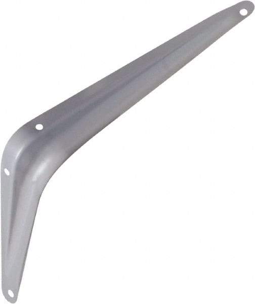 National Mfg. - 100 Lb Capacity, Gray Shelf Brackets - 6" Long x 8" High x 1.667" Wide - Caliber Tooling