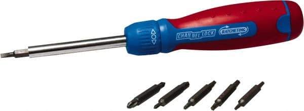 Channellock - Mini-Ratchet Bit Screwdriver Kit - Phillips, Slotted, Square, Torx, Nut Driver - Caliber Tooling