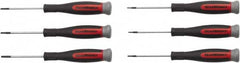 GearWrench - 6 Piece Torx Screwdriver Set - Blade Sizes: Length 2-1/2, Bit Sizes: Torx T5, T6, T7, T8, T9 & T10 - Caliber Tooling