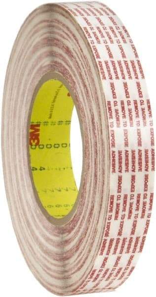 3M - 1-1/2" x 540 Yd Rubber Adhesive Double Sided Tape - 6 mil Thick, Polypropylene Film Liner, Series 476XL - Caliber Tooling