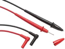 Fluke - Black/Red Electrical Test Equipment Leads - Use with Electrical Test Equipment with 4mm Adapters - Caliber Tooling