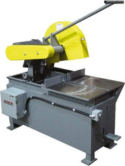 Kalamazoo - 20" Blade Diam, 1" Arbor Hole, Straight Chop & Cutoff Saw - 2,500 RPM, 15 hp, 220/440 Volts, 3 Phase - Caliber Tooling