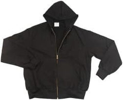 PRO-SAFE - Size 2XL General Purpose Jacket - Black, Cotton, Zipper Closure - Caliber Tooling