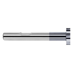 ‎1.5000″ (1-1/2″) Cutter Diameter × 0.3750″ (3/8″) Width Carbide Square Large Diameter Standard Keyseat Cutter, 16 Flutes, AlTiN Coated - Exact Industrial Supply