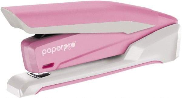 PaperPro - 20 Sheet Long Reach Stapler - Pink & White - Caliber Tooling