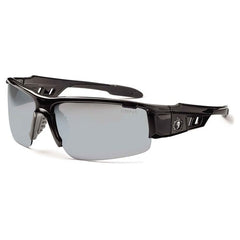 DAGR Silver Mirror Lens Black Safety Glasses - Caliber Tooling