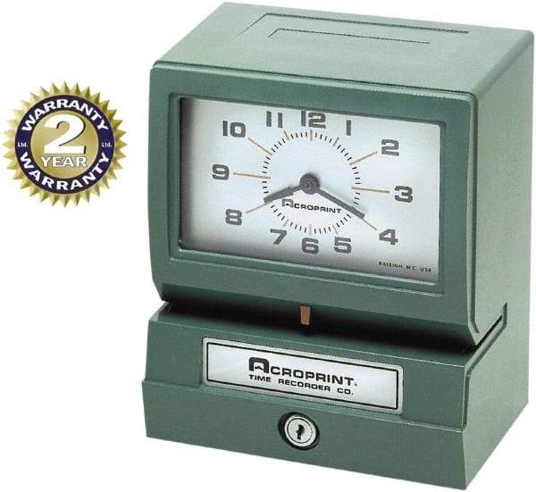 Acroprint Time Recorder - Time Clocks & Time Recorders Punch Style: Manual Power Source: AC Adapter - Caliber Tooling