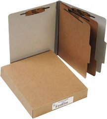 ACCO - 11 x 8 1/2", Letter Size, Gray, File Folders with Top Tab - Right of Center Tab Cut Location - Caliber Tooling