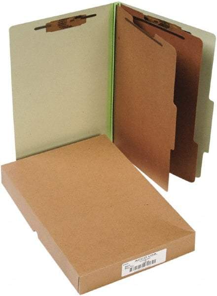 ACCO - 14 x 8 1/2", Legal, Leaf Green, File Folders with Top Tab - Right of Center Tab Cut Location - Caliber Tooling