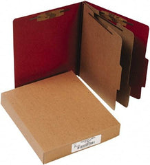 ACCO - 11 x 8 1/2", Letter Size, Earth Red, File Folders with Top Tab - Right of Center Tab Cut Location - Caliber Tooling