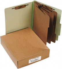 ACCO - 11 x 8 1/2", Letter Size, Leaf Green, File Folders with Top Tab - Right of Center Tab Cut Location - Caliber Tooling