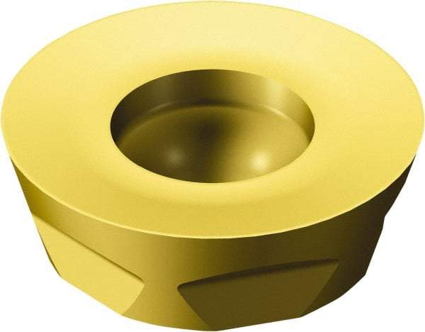 Sandvik Coromant - R3000828 MM Grade 2030 Carbide Milling Insert - TiAlN/TiN Finish, 2.8mm Thick, 8mm Inscribed Circle, 4mm Corner Radius - Caliber Tooling