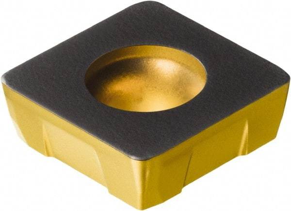 Sandvik Coromant - R210140512 KM Grade 3330 Carbide Milling Insert - TiCN/Al2O3/TiN Finish, 5.56mm Thick, 14mm Inscribed Circle, 1.2mm Corner Radius - Caliber Tooling