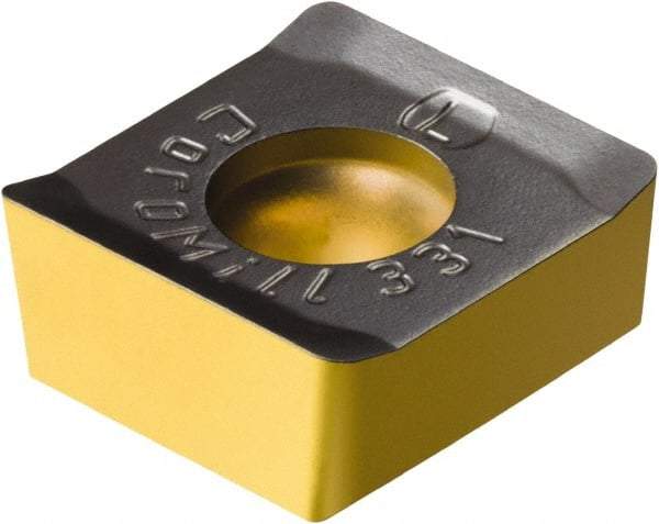 Sandvik Coromant - N331.1A04 PL Grade 4330 Carbide Milling Insert - TiCN/Al2O3/TiN Coated, 3.5mm Thick - Caliber Tooling