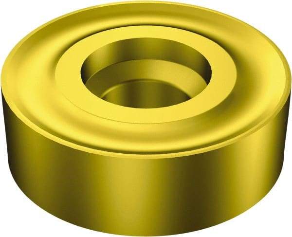 Sandvik Coromant - RNMX5018 MR Grade 2135 Carbide Turning Insert - TiCN/AI2O3/TiN Finish, Round, 2" Inscr Circle, 18mm Thick - Caliber Tooling