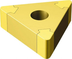 Sandvik Coromant - TNGA332 Grade 7525 CBN Turning Insert - TiN Finish, 60° Triangle, 3/8" Inscr Circle, 3/16" Thick, 1/32" Corner Radius - Caliber Tooling