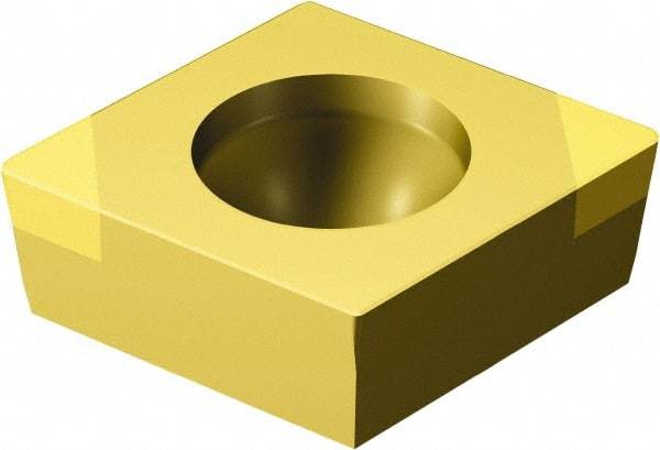 Sandvik Coromant - CCGW32.52 Grade 7015 Carbide Turning Insert - TiN Finish, 80° Diamond, 3/8" Inscr Circle, 5/32" Thick, 1/32" Corner Radius - Caliber Tooling