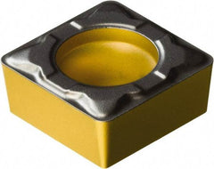 Sandvik Coromant - SCMT32.52 PF Grade 1515 Carbide Turning Insert - TiCN/Al2O3/TiN Finish, 90° Square, 3/8" Inscr Circle, 5/32" Thick, 1/32" Corner Radius - Caliber Tooling