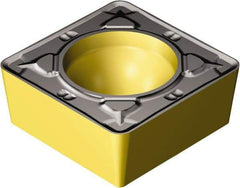 Sandvik Coromant - SCMT32.53 PR Grade 4335 Carbide Turning Insert - TiCN/AI2O3/TiN Finish, 90° Square, 3/8" Inscr Circle, 5/32" Thick, 3/64" Corner Radius - Caliber Tooling