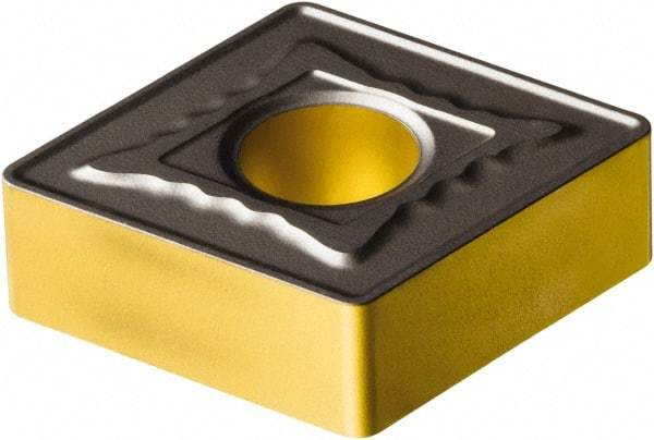 Sandvik Coromant - CNMG543 MR Grade 4305 Carbide Turning Insert - TiCN/Al2O3/TiN Finish, 80° Diamond, 5/8" Inscr Circle, 1/4" Thick, 3/64" Corner Radius - Caliber Tooling