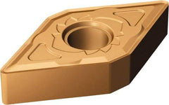 Sandvik Coromant - DNMG431 SM Grade 1115 Carbide Turning Insert - TiAlN/AlCr2O3 Finish, 55° Diamond, 1/2" Inscr Circle, 3/16" Thick, 1/64" Corner Radius - Caliber Tooling