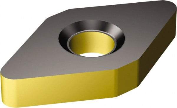 Sandvik Coromant - DNMA432 KR Grade 3225 Carbide Turning Insert - TiCN/AI2O3/TiN Finish, 55° Diamond, 1/2" Inscr Circle, 3/16" Thick, 1/32" Corner Radius - Caliber Tooling