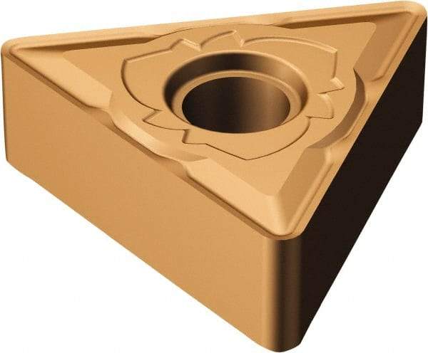 Sandvik Coromant - TNMG331 SM Grade 1115 Carbide Turning Insert - TiAlN/AlCr2O3 Finish, 60° Triangle, 3/8" Inscr Circle, 3/16" Thick, 1/64" Corner Radius - Caliber Tooling